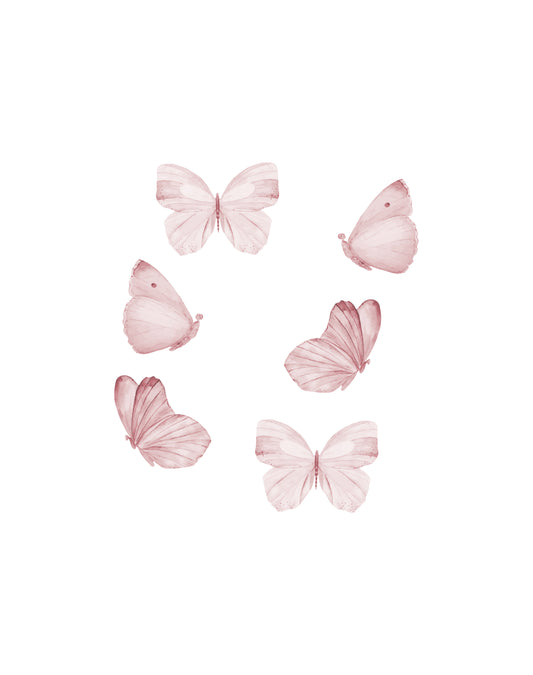 Butterfly 6-pack Wallstickers